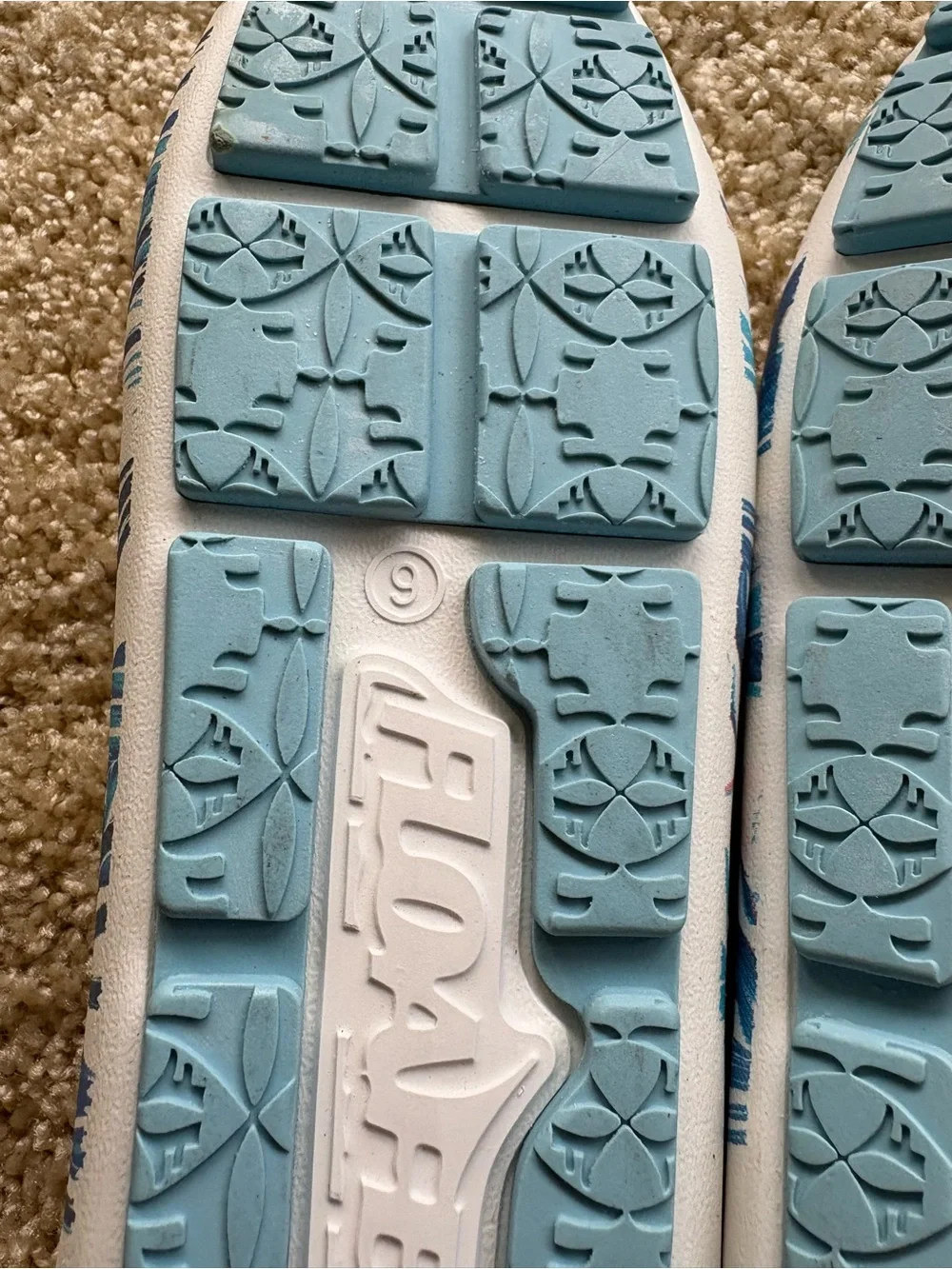 Floafers Tropical Floral Foam Loafers‎ Women’s 9 NWT Lightweight Waterproof